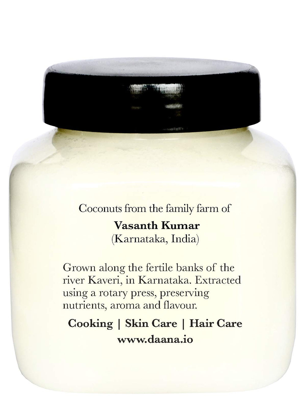 DAANA open jar close-up showing creamy texture and purity