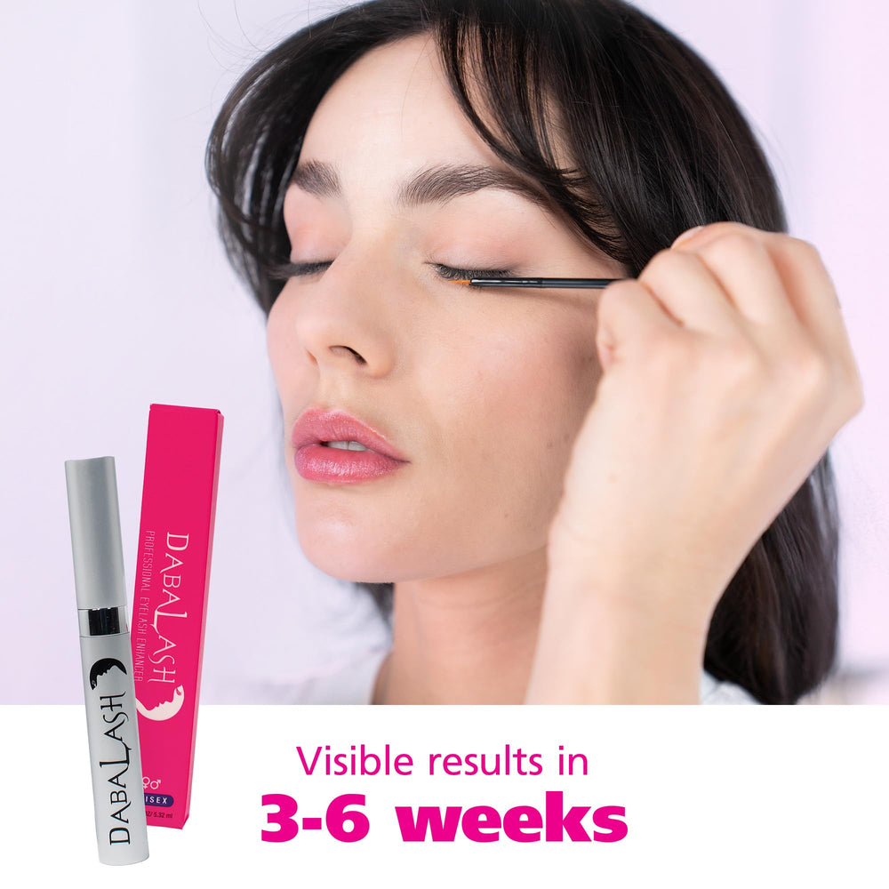 Dabalash used along eyebrow base to show natural enhancement