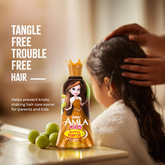 Dabur before and after hair comparison showing improved manageability