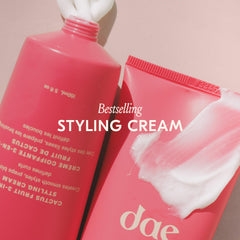 DAE after blowout showing enhanced shine and smooth polished hair surface