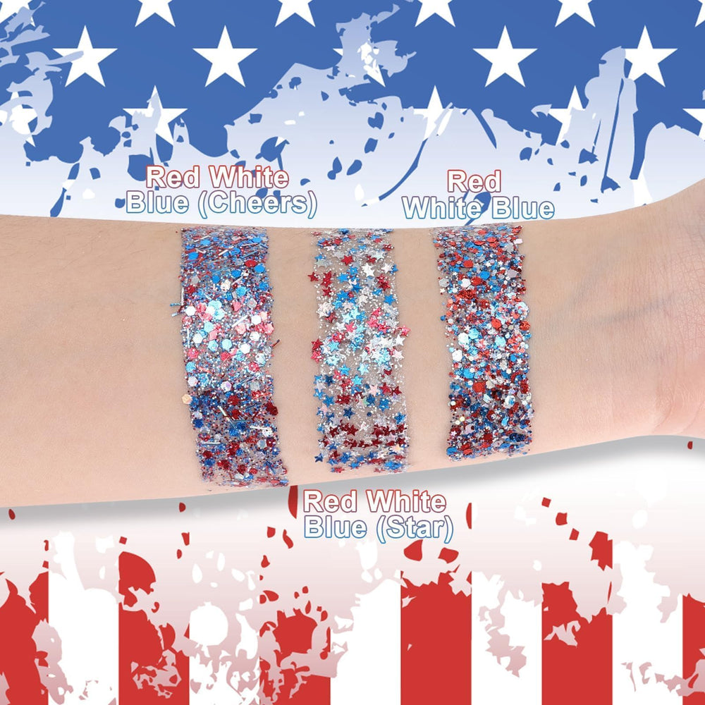 DAGEDA glitter stick beside ruler showing compact 3.1 by 1.5 inch size