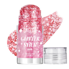 DAGEDA pink glitter stick front packaging showing product and capacity