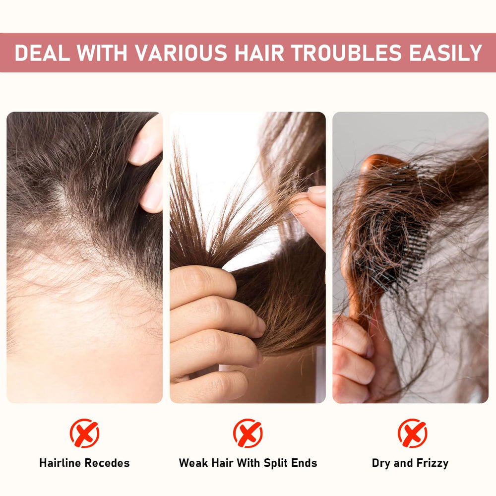 Daioai before and after showing fuller-looking hair for visual proof