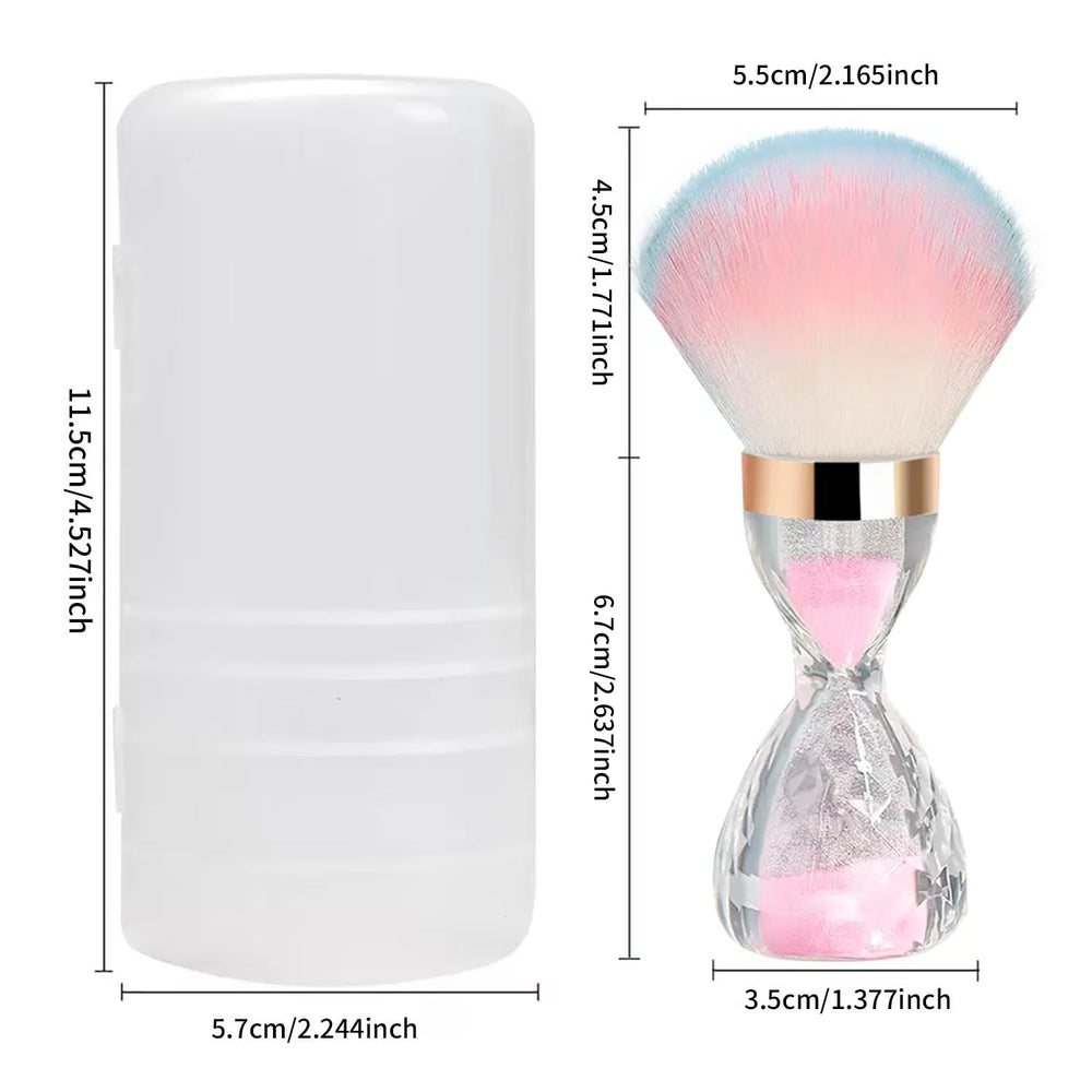 DAIXIANGER bristle gradient detail showing soft pink-blue tips that protect nails