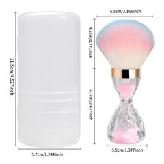 DAIXIANGER bristle gradient detail showing soft pink-blue tips that protect nails