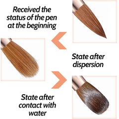 DAIXIANGER hand holding brush showing scale and professional balance