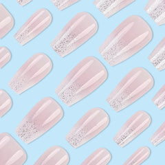 DAJIJIYOU nail shape detail showing short square edge for comfortable, everyday wear
