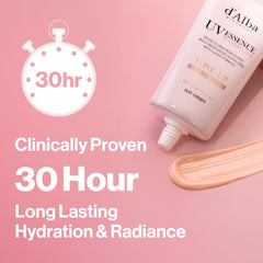 d'alba Piedmont sunscreen bottle staged in a beach bag highlighting daily on-the-go protection