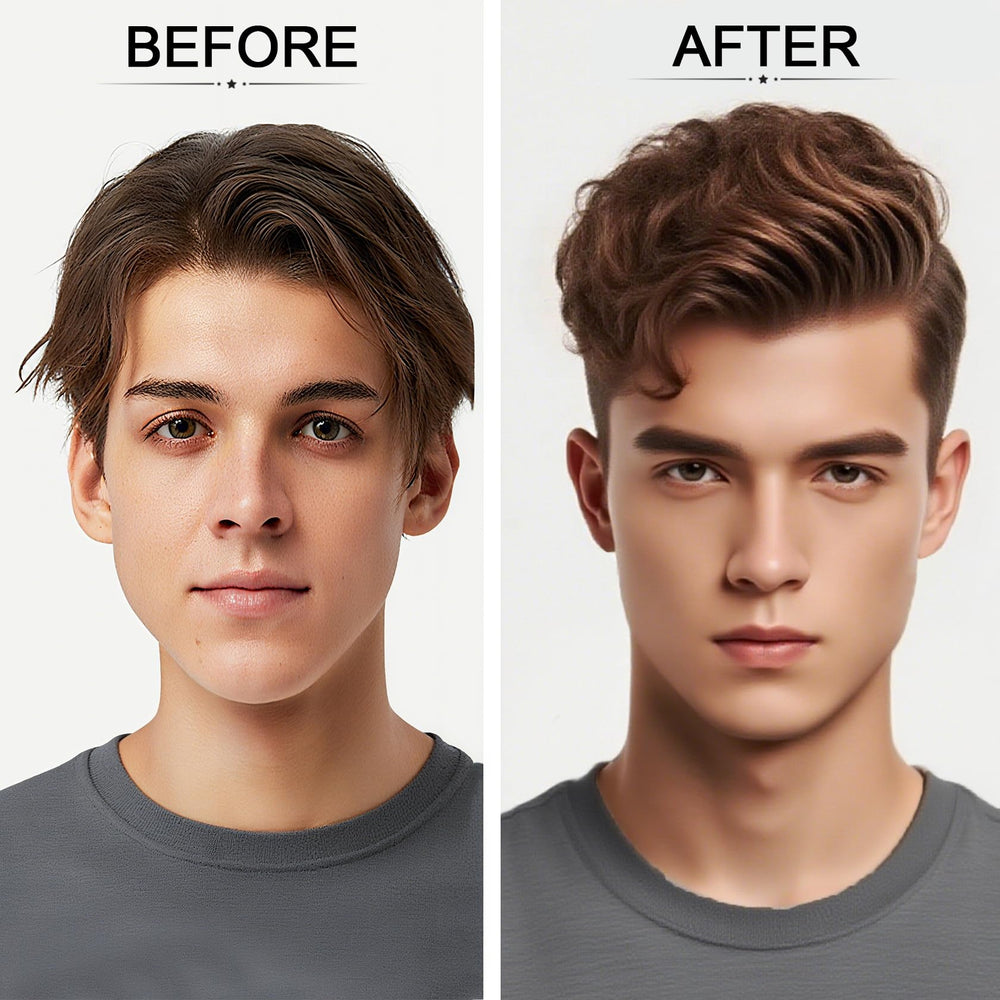 DAMUSI application at roots illustrating instant lift and oil absorption
