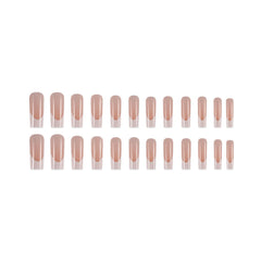DANMANR close-up white tip detail on acrylic nail shows crisp French edge and salon finish benefit