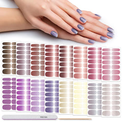 DANNEASY front packaging showing gradient glitter strips and benefits of quick application