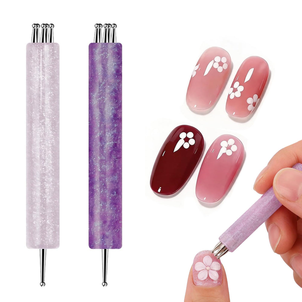 DANNEASY dual-end pens front view showing glitter handles and compact design benefit clarity