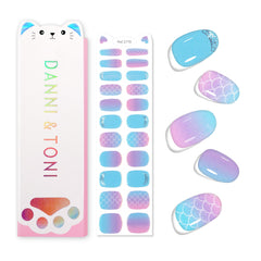 DANNI & TONI front packaging showing mermaid glimmer design and safe ingredients