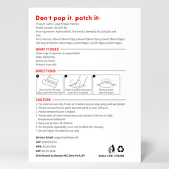 Daolyo kit with measurement guide, helps users select correct patch size