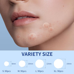 Daolyo patch applied to cheek demonstrating discreet coverage and protection