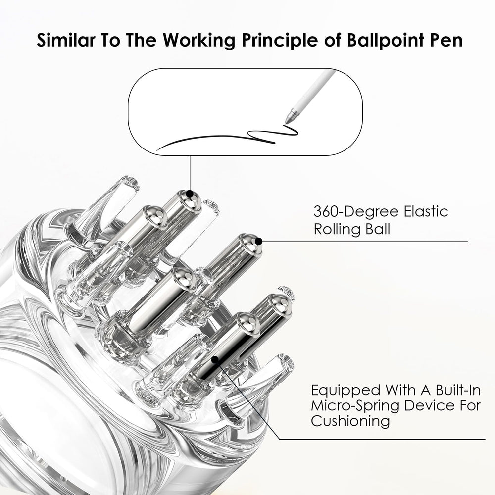 DAPENG close-up of ball-tip and comb showing targeted scalp delivery benefit