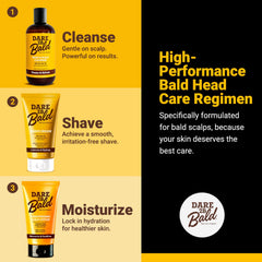 Dare To Be Bald used in shaving routine for refreshed scalp care