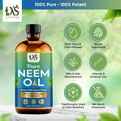 DAS NATURALS label close-up highlighting cold-pressed unrefined ingredient clarity