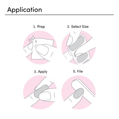 Dashing Diva strips applied on nails showing durable chip-resistant finish