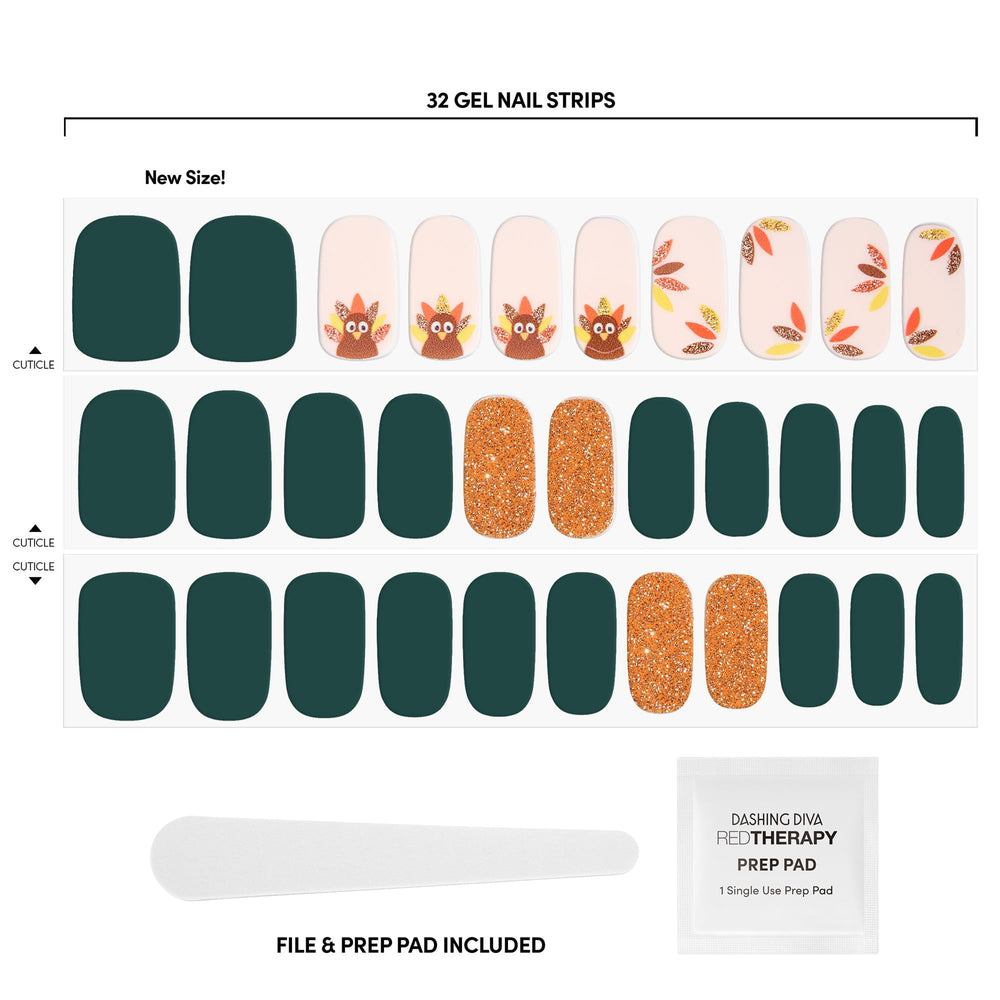 Dashing Diva gel nail strips laid flat displaying pattern variety