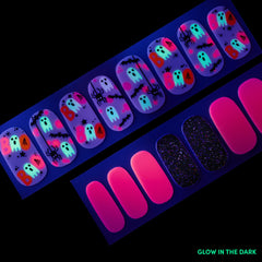 Dashing Diva glow-in-the-dark demo showing night visibility benefit