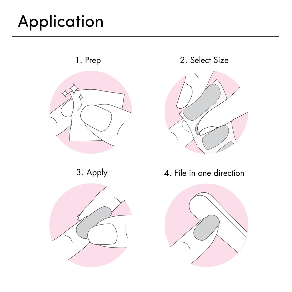 Included Dashing Diva file and prep pad showing easy preparation benefit