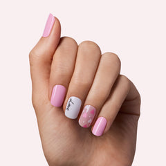 Dashing Diva close-up of strip texture highlighting glossy, chip-resistant surface