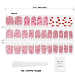 Dashing Diva strip applied on finger demonstrating quick application and instant shine