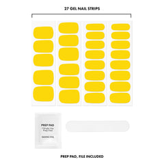 Dashing Diva hand applying a strip, demonstrating quick press-and-file benefit
