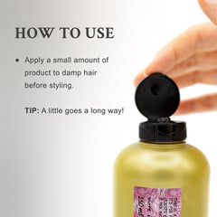 Davines before and after curls showing improved definition and bounce