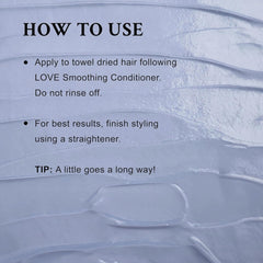 Davines LOVE cream texture close-up demonstrating lightweight, non-greasy finish
