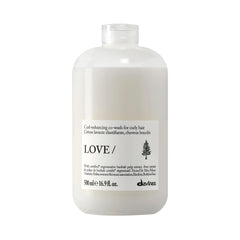 Davines front bottle view showing LOVE CURL/ co-wash and easy identification