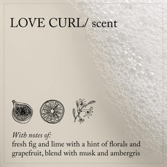 Davines LOVE CURL styled with diffuser illustrating increased bounce and shape