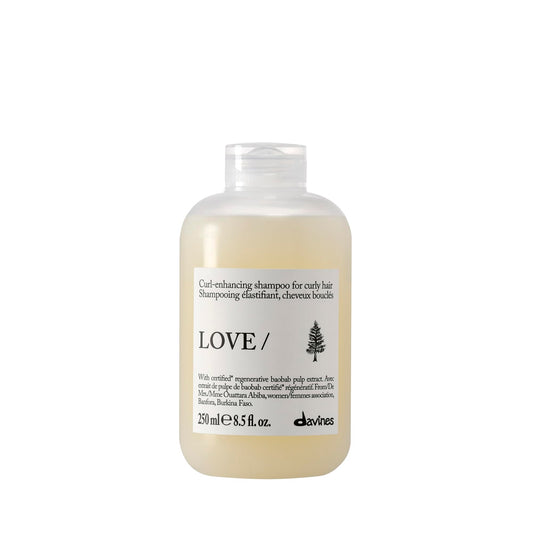 Davines front packaging showing bottle and branding, clear product identification and trust