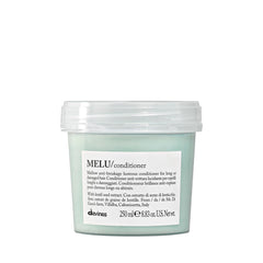 Davines MELU conditioner front bottle showing clean design and easy use