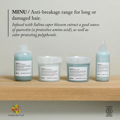 Application in hand of Davines MINU demonstrating easy spread and hydration