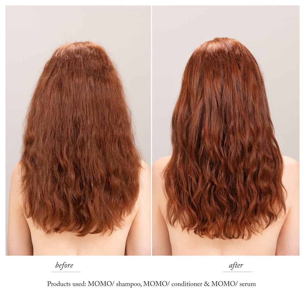 Davines MOMO conditioner back label with directions and ingredient clarity