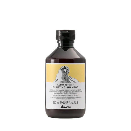 Davines bottle front view showing product name and clarifying benefit