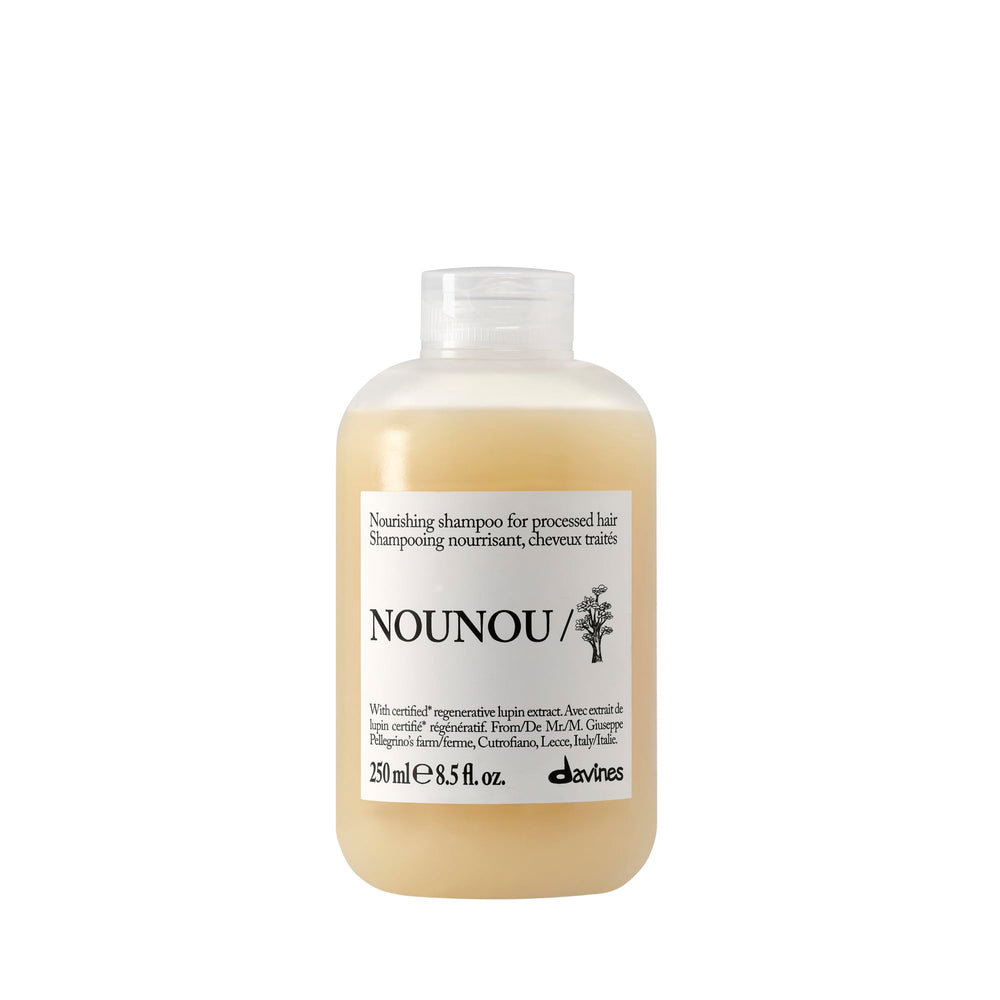 Davines NOUNOU front bottle showing product and softening benefit