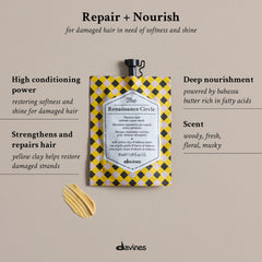 Davines open jar cream texture highlighting smooth conditioning