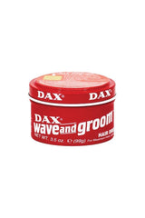 DAX Wave & Groom front tub showing label and glossy finish benefits