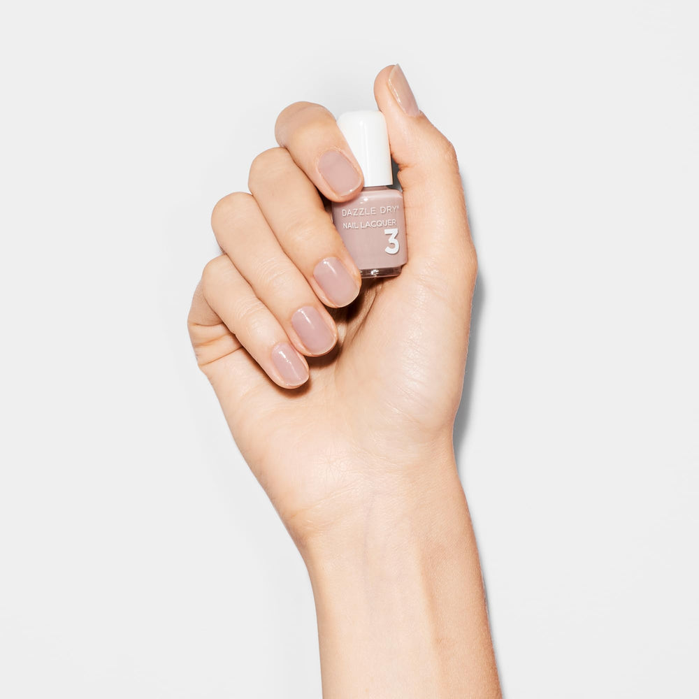 Dazzle Dry Chiffon Moment lacquer brush demonstrating smooth application benefit