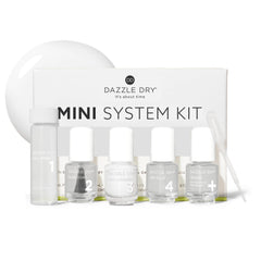 Dazzle Dry front packaging showing kit contents and travel benefit