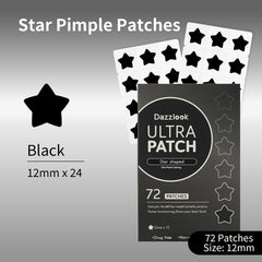 Dazzlook close-up of star-shaped sticker sheet showing easy-peel convenience