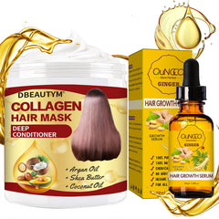 DBEAUTYM collagen hair mask front packaging showing product benefits