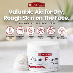 De La Cruz cream on hands showing quick relief for dry skin