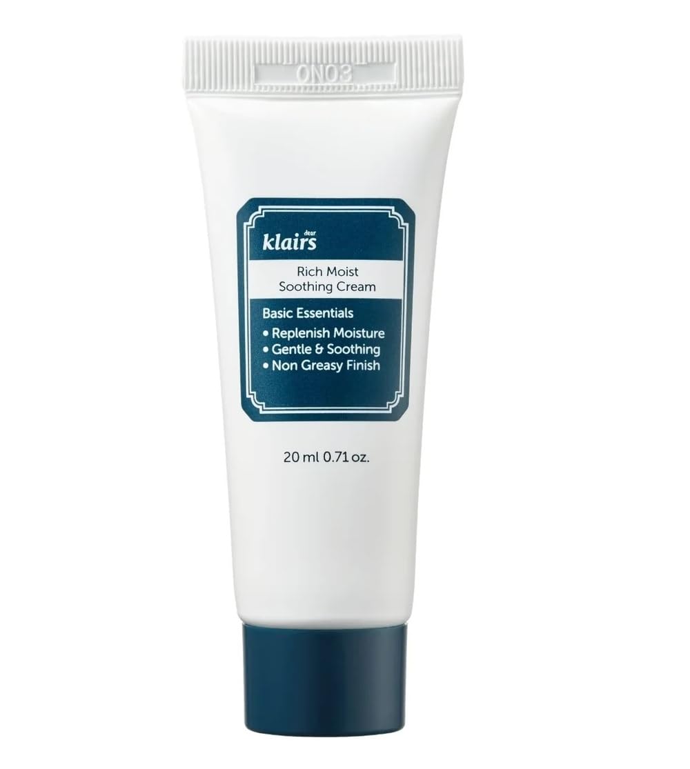 DearKlairs jar front view showing compact travel-friendly moisturizer