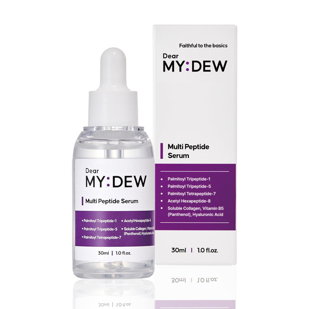 DearMYDEW front bottle view showing clean packaging and benefits