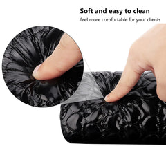Deciniee side profile showing foam support for stable manicure posture