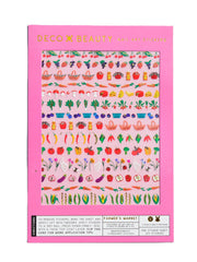 Deco Beauty front packaging showing sticker sheet and variety benefits